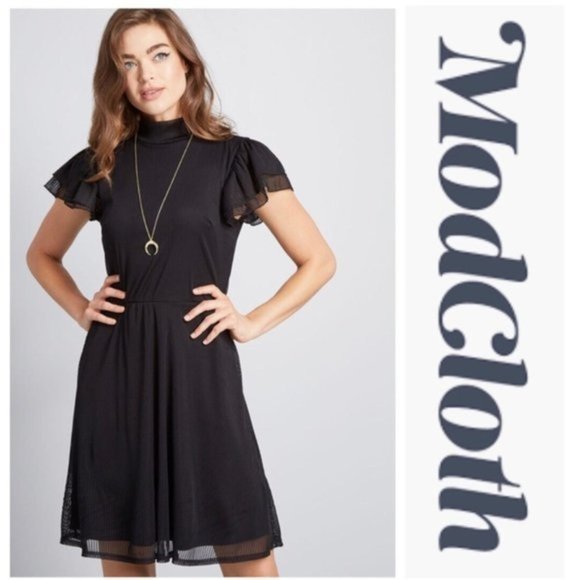 Women's ModCloth Artistic Outing Mock neck Dress - Picture 10 of 10